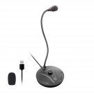 Usb Microphone For Computer, Pc/Laptop Mic, Mute Button With Led Indicator, 360 Degree Gooseneck D
