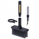 Cleaning Soft Brush Charcoal Infused Bristles Keyboard Cleaner 5-In-1 Multi-Function Cleaning Tool
