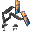 Dual Monitor Mount Fits 13 To 32 Inch Computer Screen, Height Adjustable Monitor Stand For 2 Monit