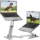 Collapsible Laptop Stand, Adjustable Height Up To 16", Ergonomic Laptop Riser With 2 Angle Adjustm