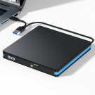 External Cd/Dvd Drive For Laptop, Type-C & Usb 3.0 & Portable, Dvd Player For Laptop, Mute Cd Burn