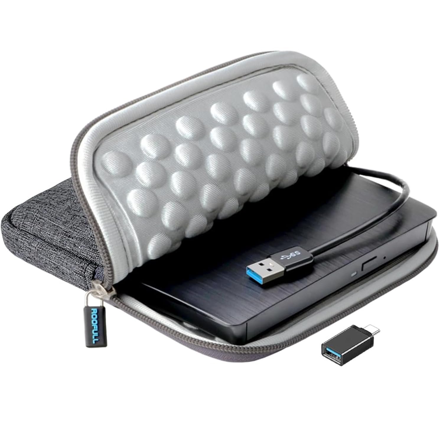 External Cd Dvd +/-Rw Drive For Laptop Pc, Usb 3.0 Portable Cd/Dvd-Rom Optical Disc Player Reader