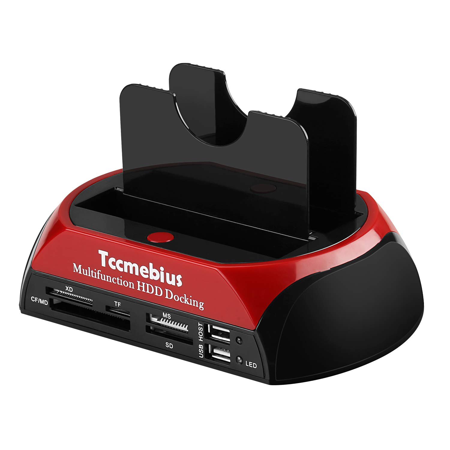 Hard Drive Docking Station, Tcc-S862-Us Usb 2.0 To 2.5 3.5 Inch Sata Ide Dual Slots External Enclo