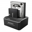 Hard Drive Dock, Aluminum Usb 3.0 To Sata Dual Bay External Hard Drive Docking Station For 2.5 & 3