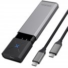 Idsonix M.2 Nvme Pcie Ssd Enclosure Adapter[Tool Free][Aluminum], Nvme To Usb C 3.2 Gen 2 10Gbps N