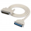 Db25 To Cn36 Parallel Printer Cable, Db25 25 Pin Male To Cn36 Centronics 36 Pin Male Serial Parall