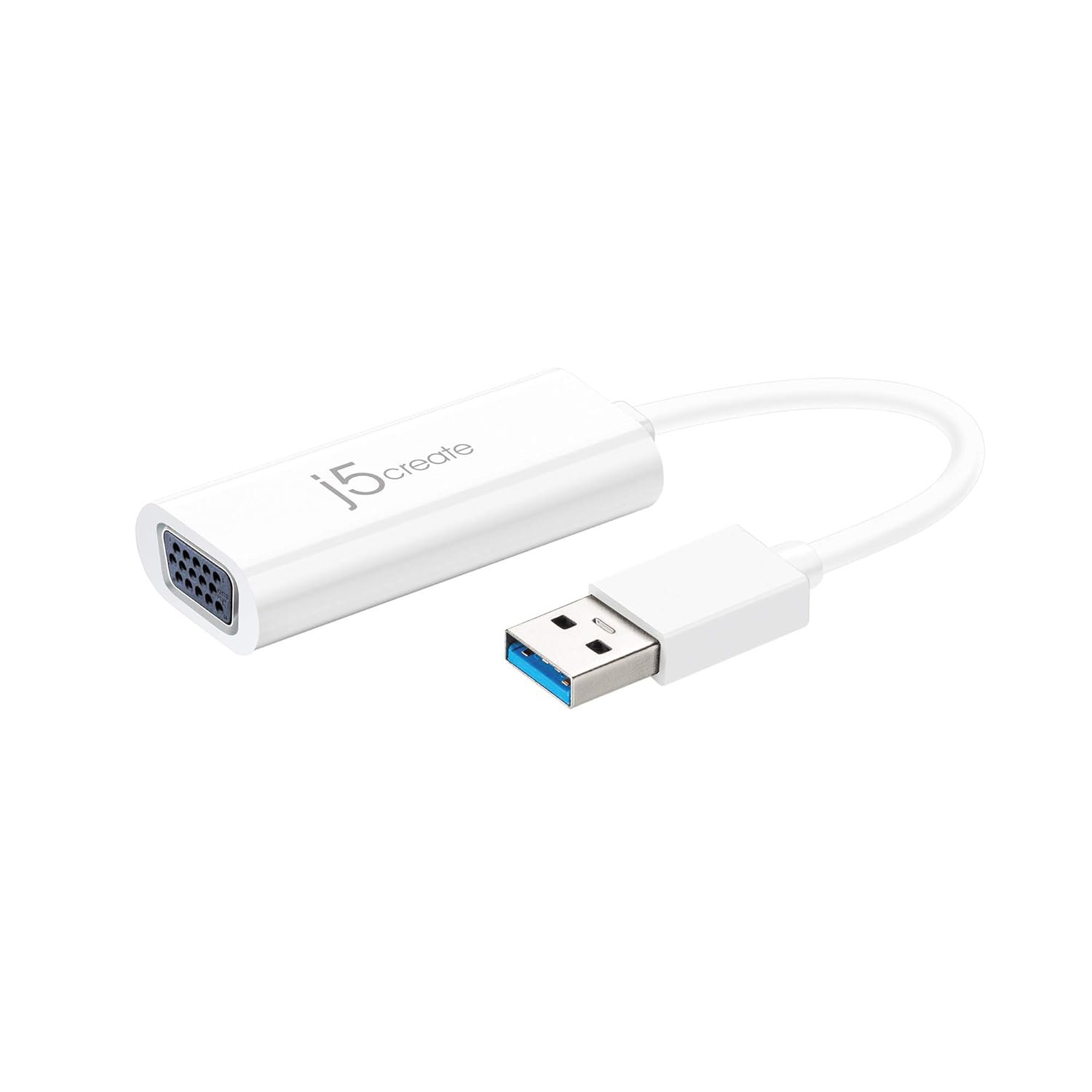 j5create USB to VGA Adapter Cable- Multi-Monitor Desktop Display USB Video Card Converter | 1080p