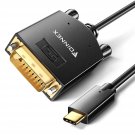 Usb To Dvi, Usb C To Dvi Cable, 4K@30Hz Type-C To Dvi-D Adapter Compatible With Thunderbolt 3/4 Fo
