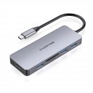 LENTION USB C Hub with 4K HDMI, 3 USB 3.0, SD/Micro SD Card Reader Compatible 2023-2016 MacBook Pr