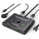 Usb C Switch 2 In 1 Out Or 1 In 2 Out, Type-C Bidirectional Switcher Used For 2 Computers With C P