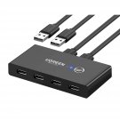 UGREEN USB Switch Selector 2 Computers Sharing 4 USB Devices USB 2.0 Peripheral Switcher Box Hub f
