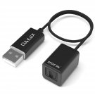 Usb A Spdif Input Adapter For Pc, Usb Optical Line-In Dongle For Mac, Toslink To Usb Receiver, Usb