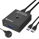 Usb 3.0 Switch Selector, Bi-Directional Usb Switch 2 In 1 Out / 1 In 2 Out, Usb Switcher For 2 Com
