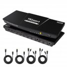 TESmart HDMI KVM Switch 2 Monitors 2 Computers 4K@60Hz, USB 2.0, Dual Monitor KVM Switch HDMI 2 Po