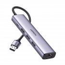 UGREEN USB 3.0 to Ethernet Adapter 5 in 1 Multiport Hub with Gigabit RJ45 and Type-C Power Port LA