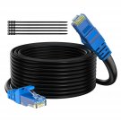 Cat 6 Outdoor Ethernet Cable 100 Ft, Gbps Heavy Duty Internet Cable (From 25-300 Feet) Support Poe