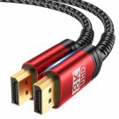 8K Displayport Cable 1.4, Dp Cable 6.6Ft(8K@60Hz, 2K@240Hz, 4K@144Hz, 32.4Gbps), Display Port To D