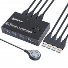 Usb 3.0 Switch, Usb Switch Selector 4 Computer Sharing 4 Usb Devices Kvm Switcher Box For Share Pr