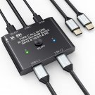 Usb-C Switch,Bi-Directional Usb C Switcher 2 In 1 Out/1 In 2 Out Type C Kvm Switch Supports 8K@60H