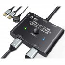 Usb C Switch,Bi-Directional Usb C Switcher 2 Computers, Usb Type C Kvm Switch 8K@60Hz 4K@120Hz Vid