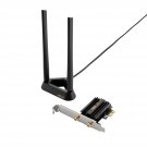 ASUS PCE-AXE59BT WiFi6 6E AX5400 PCI-E Adapter with 2 External Antennas and magnetized Base. Suppo