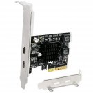 2X 10Gbps Max Speed Usb-C Ports Pcie Usb 3.1 Gen 2 Expansion Card For Windows, Mac Os And Linux Pc