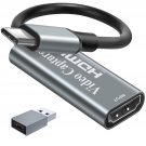 Video Capture Card, Video Recording Card Wonderful 4K Hdmi To 1080P Usb C For Gaming Streaming Tv