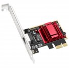 2.5Gbps Pci Express Network Adapter, 2.5Gbase-T Pcie Card, Rtl8125 Nic, Wake On Lan, Flow Control,