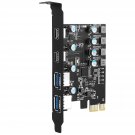 4 Ports Pci-E To Usb 3.0 Expansion Card (2 Usb Type-A And 2 Usb Type-C Ports), Internal Converter