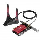 WAVLINK WiFi 6E AX5400M PCIe WiFi Crad, Tri-Band Intel AX210 Network Crad with Bluetooth 5.3, MU-M