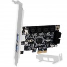 1X 19Pin Usb 3.0 Header And 2X Usb-A Ports Pcie Usb 3.0 5Gbps Expansion Card For Windows And Linux