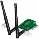 Wifi 6 Pcie Wireless Network Adapter For Windows 11, 10 64Bit, Linux Kernel 5.1+ Desktop Pcs, For
