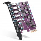 7-Ports Pcie To Usb 3.0 Expansion Card (2 Usb Type-C And 5 Usb Type-A Ports), Internal Converter P