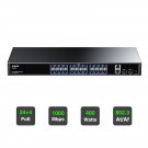 28-Port Gigabit Poe Switch With 24 X Poe 400W, 2 X Uplink Gigabit Ports, 2 X 1G Sfp Slots, Rackmou