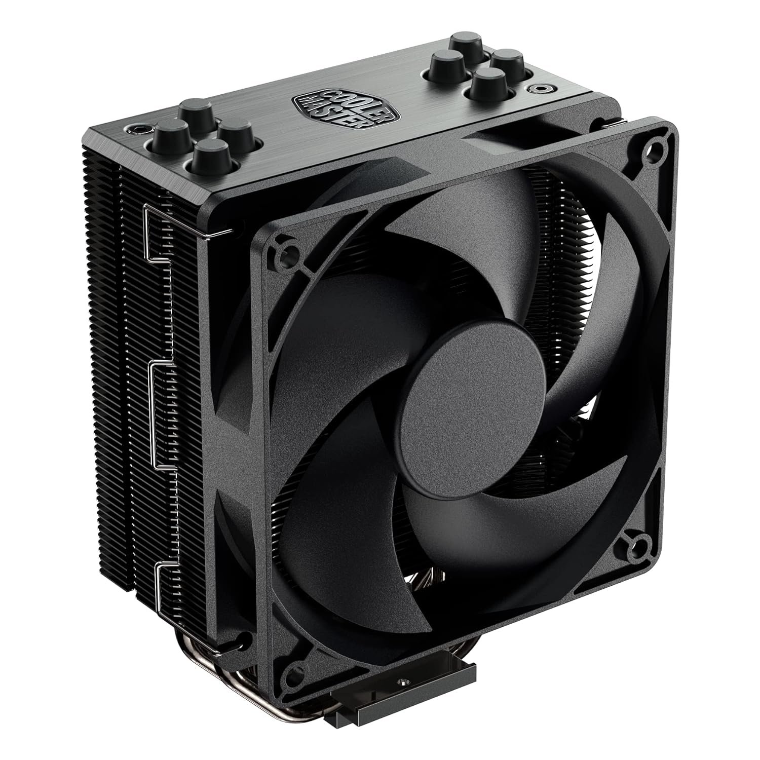 Cooler Master Hyper 212 Black CPU Air Cooler, Silencio FP120 PWM Fan, Anodized Gun-Metal Brushed N