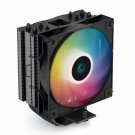 DeepCool GAMMAXX AG400 BK ARGB CPU Air Cooler All-Black 5V-3Pin Sync 220w TDP 6mm x 4 Copper Heat