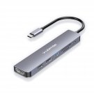 LENTION USB C Hub with 100W Charging, 4K HDMI, Dual Card Reader, USB 3.0 & 2.0 Compatible 2022-201
