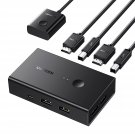 UGREEN KVM Switch, HDMI USB KVM Switcher with Desktop Control for 2 Computers Share Keyboard Mouse