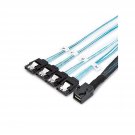 CableCreation Internal HD Mini SAS Cable 0.5M / 1.6FT, Internal HD Mini SAS (SFF-8643 Host) - 4X S