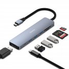 BENFEI USB C HUB 7in1, USB C HUB Multiport Adapter with USB-C to HDMI, USB-C to SD/TF Card Reader/