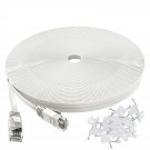 Cat 6 Ethernet Cable 200 Ft, Outdoor&Indoor, 10Gbps Support Cat7 Network, Slim Long Flat Internet