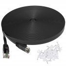 Cat 6 Ethernet Cable 100 Ft, Outdoor&Indoor, 10Gbps Support Cat7 Network, Slim Long Flat Internet