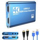 4K Audio Video Capture Card,Usb 3.0 Hdmi Video Capture Device,Video Capture Card 4K 1080P 60Fps,Hd