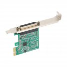 Db25 Parallel Pcie Card, Pci Express To Parallel Db25 Adapter Card Compatible With Ieee 1284 Spp/B