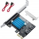 Pcie Sata 3.0 Expansion Card 2 Ports, Sata Iii 6Gbps Max Speed Controller Cards For Pci-Express (1