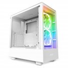 NZXT H5 Elite Compact ATX Mid-Tower PC Gaming Case – Built-in RGB Lighting – Tempered Glass