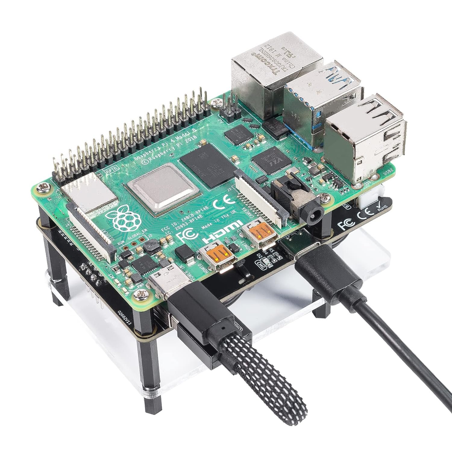 SunFounder Raspberry Pi UPS Power Supply with Battery, Protect The Raspberry Pi and SD, 5V/3A Powe