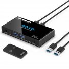 Usb 3.0 Switch 2 Computers Share 4-Port Usb3.1 Usb3.0 - Select 2 Pc By One Panel Button Or Ir Remo