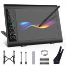 Graphics Drawing Tablet 10 X 6 Inch Large Active Area With 8192 Levels Battery-Free Pen And 12 Hot