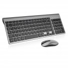 Wireless Keyboard And Mouse Combo, Compact Full Size Wireless Computer Keyboard And Mouse Set 2.4G